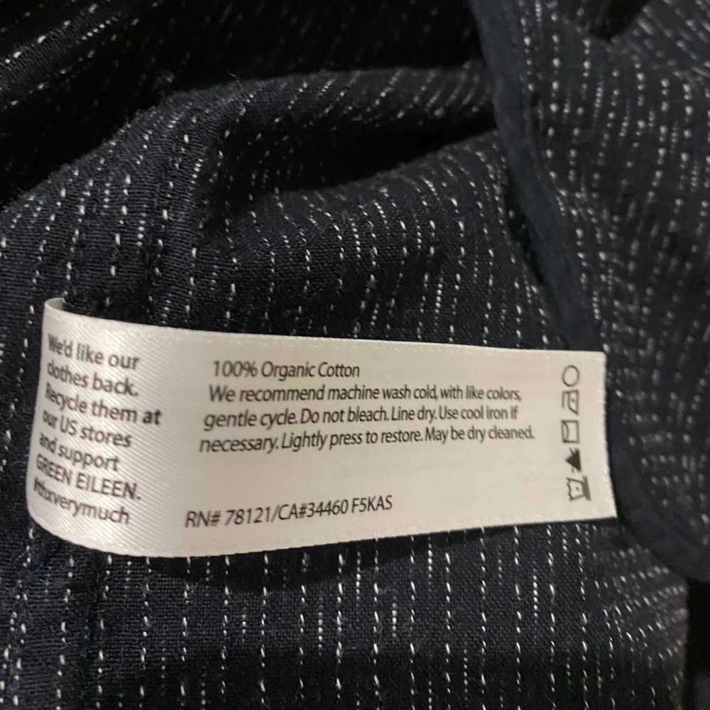 Navy organic cotton vest